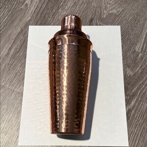 Hammered Metallic Cocktail Shaker - Rose Copper